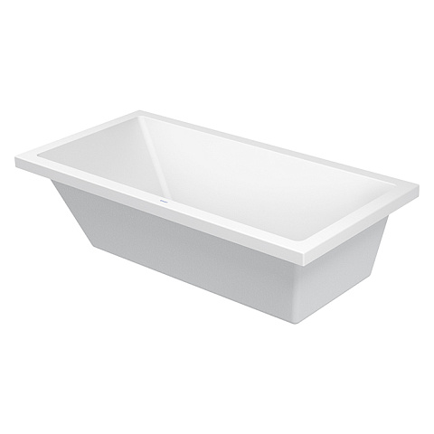 Duravit Starck Ванна прямоугольная встраиваемая или с панелями 1800x900 мм с наклоном для спины, с переливом Цвет: белый, 700050000000000