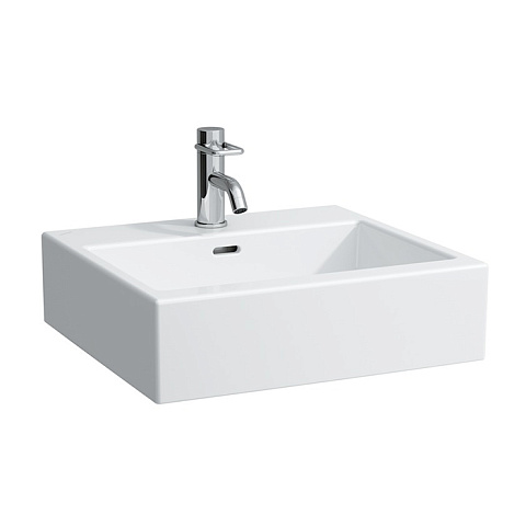 Laufen Living City Раковина 500х460х140мм с 1 отв. под смеситель, цвет: белый, 8.1743.1.000.104.1