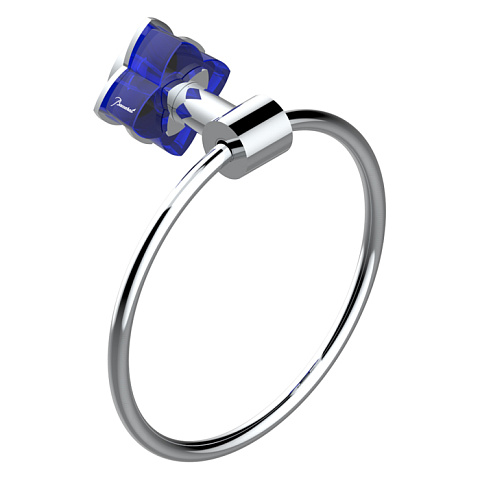 THG PETALE DE CRISTAL BLEU Полотенцедержатель-кольцо, цвет хром, U6B-A02-504N