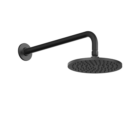 GESSI INCISO Душевая головка настенная, шарнирная на 1/2”, Ø200мм, цвет: nero XL, 58148#299