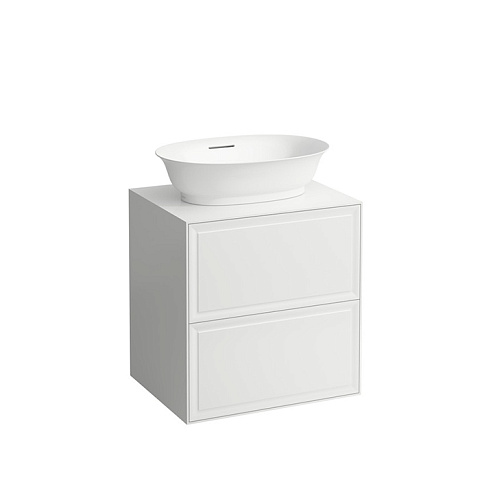 Laufen New Classic База под раковину подвесная, 580х450х600 мм, 2 ящика, цвет белый глянцевый (для раковины 812852, 812853), 4.0600.2.085.631.1