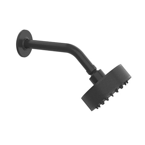 GESSI INCISO Душевая головка настенная, шарнирная на 1/2”, Ø200мм, цвет: nero XL, 58189#299
