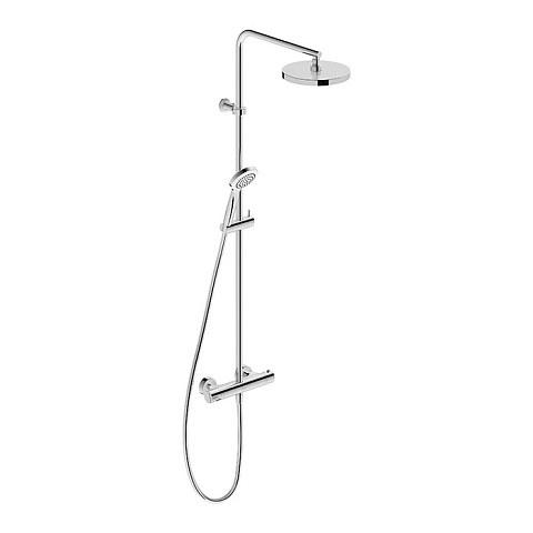 Duravit B.2 Душевая колонна с термостатическим смесителем, верхним душем, штангой и лейкой, цвет: хром, B24280008010