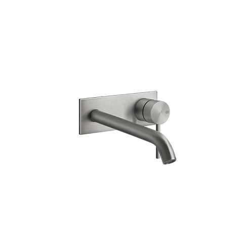 GESSI 316 Встраиваемый смеситель с изливом 200-170мм (внешние части), цвет: steel brushed, 54090#239