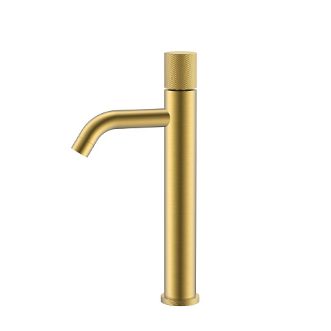 Смеситель Boheme STICK для умыв. выс. Matt Gold SPIRALE 122-MG.4