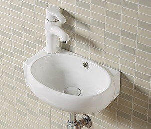 Раковина подвесная CeramaLux 9100R 430×290 мм, белый