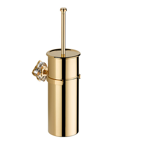 THG PETALE DE CRISTAL CLAIR Ёршик для унитаза, подвесной, цвет полированное золото, U6A-F01-4720C