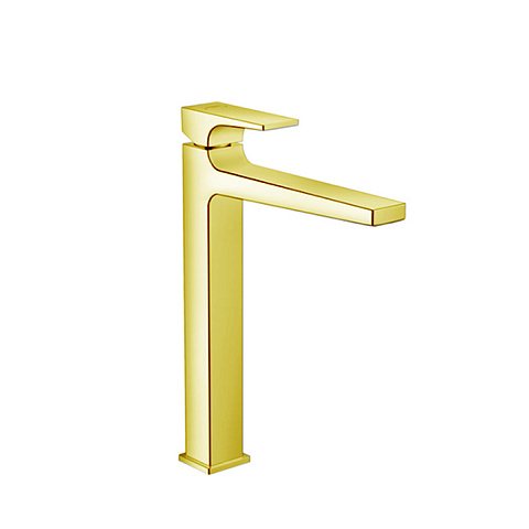 Hansgrohe HG Metropol Смеситель для раковины 260, на 1 отв, с донным клапаном, излив 204мм, цвет: золото, 32512990