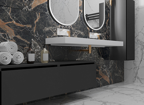 Ящик под столешницу 60см АНТРАЦИТ глянец Armadi Art VALLESSI UNO-S 897-060-A glossy