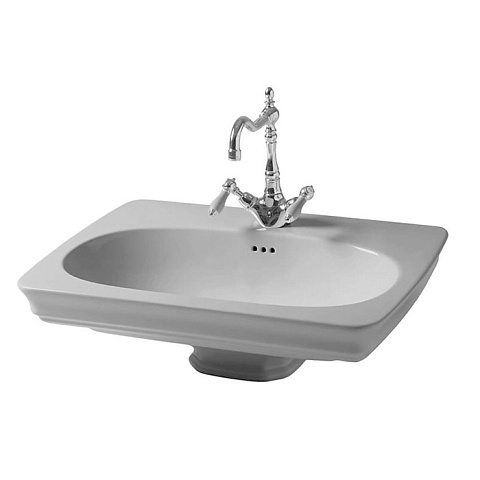 Artceram CIVITAS Раковина подвесная 68х50 см, 1 отверстие, цвет: серый, CIL001 34 00