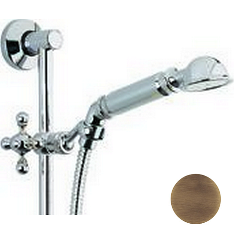 CISAL Shower Душевой гарнитур:ручная лейка,шланг 150 см,штанга 60 см, цвет бронза (акция на товар из наличия), AR00311227 Акция