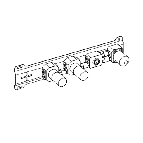 Fantini Внутренняя часть смесителя для ванны, 1/2" (Спеццена из наличия), 47 00 P017A