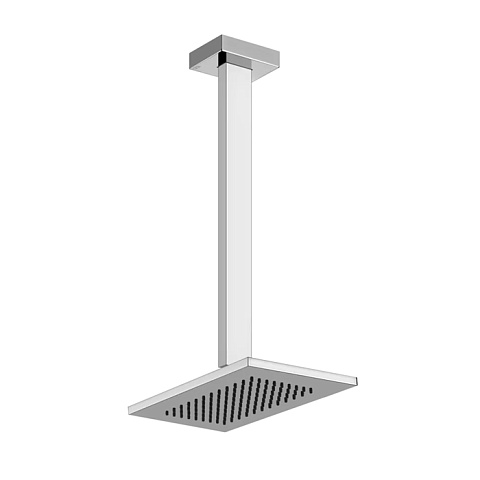 Gessi Rettangolo Верхний душ для потолочного крепления 216x140мм, высота от 115 до 1865мм, цвет: хром, 20150#031