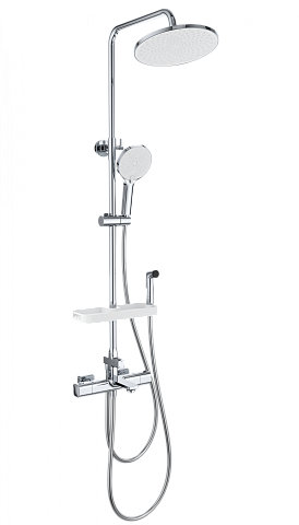 Душевая система с термостатом WONZON & WOGHAND SOLID, Хром WW-C3011-A1-CR