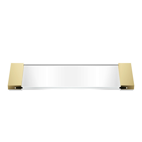 Decor Walther Classic Tab 34 Лоток универсальный 34x12см, прозрачное стекло, цвет: золото, 0848722