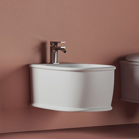 Artceram ATELIER Биде подвесное 52х37см, с 1 отв под смеситель, цвет: белый матовый, ATB001 05 00 *1