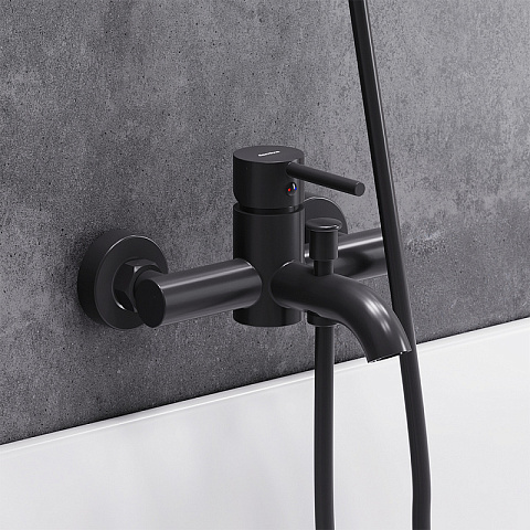 Смеситель для ванны и душа Damixa Scandinavian Pure 361000300 черный