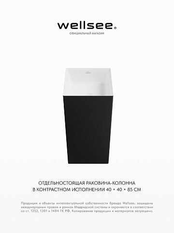 Напольная раковина для ванной Wellsee Pure BY Wellsee 230713000