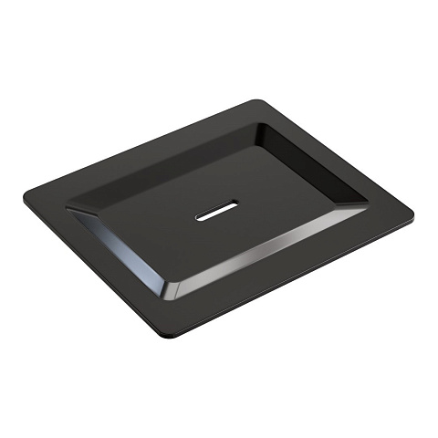 Мыльница для полки Boheme Shiny gunmetal/Глянцевый графит 10966-SGM-SOAP