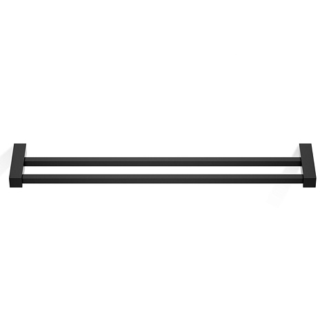 Decor Walther Corner HTD60 Полотенцедержатель 60см, двойной, цвет: черный матовый, 0560460