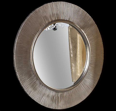 Зеркало Boheme SHINE серебро d82 528-SL