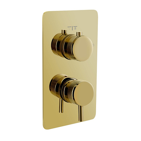 Смеситель встроенный однорычажный 2-х проходной Boheme GOLD 135-2-G