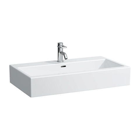 Laufen Living City Раковина 800х460х140мм с 1 отв. под смеситель, цвет: белый (со склада продаем с базой 4.0124.2), 8.1743.6.000.104.1