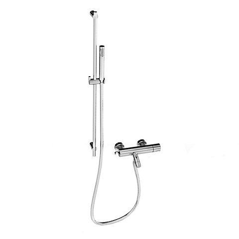 Stella Bamboo Смеситель для ванны 3267/302-6 со штангой и ручным душем, цвет: хром, BT 02007 CR00
