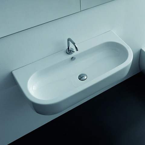 Kerasan Flo раковина 90х42 с 1 отверстием под смеситель, цвет белый, 315101*1