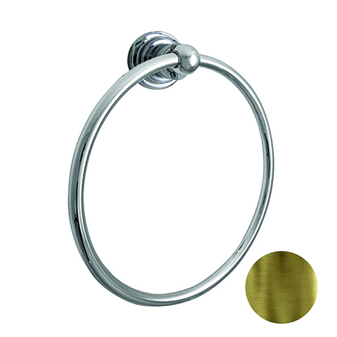 Nicolazzi Accessori Полотенцедержатель-кольцо настенный, цвет: бронза, 1485BZ