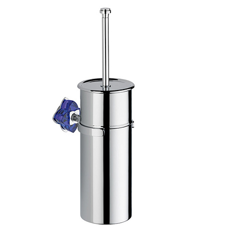 THG PETALE DE CRISTAL BLEU Ёршик для унитаза, подвесной, цвет хром, U6B-A02-4720C