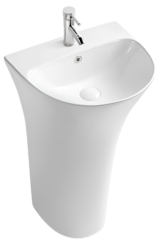 Раковина керамическая напольная (моноблок) SantiLine SL-4017