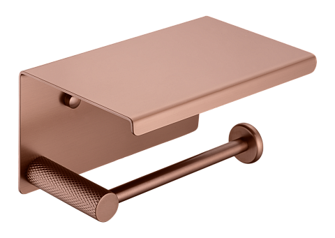 Держатель туалетной бумаги с крышкой Boheme UNO BRUSHED BRONZE 10971-BRB