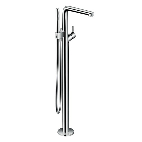 Hansgrohe HG Talis S Смеситель для ванны,напольный, излив 245мм, h979мм, с ручным душем 2jet, цвет: хром, 72412000