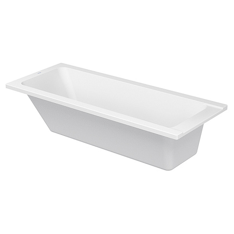 Duravit D-Code Ванна акриловая прямоугольная 1700х500 мм см, встраиваемая, с 1 наклоном для спины, выпуск центральный , цвет белый, 700099000000000