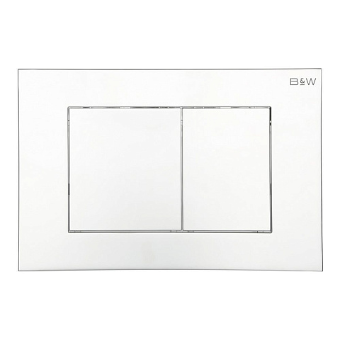 Клавиша смыва Black&White WPI-09533 серия E, цвет: Bright хром (244х162х11)