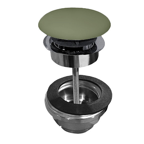 Kerasan Донный клапан клик-клак, покрытие керамика, цвет: verde matte (зеленый), 923311