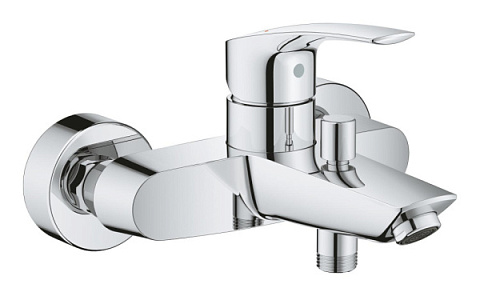 Смеситель для ванны с душем Grohe Eurosmart 33300003 настенный, хром