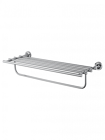 Полотенцедержатель с полкой WONZON & WOGHAND SIMPLE, Хром WW-6581