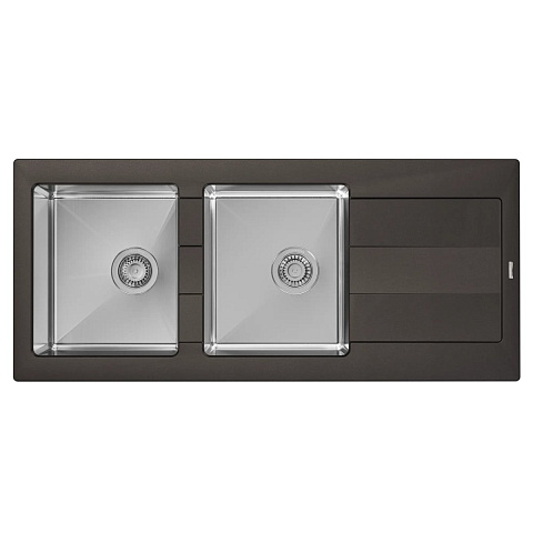Кухонная мойка Florentina Комби 1160 FS 21.415.E1160.302, антрацит