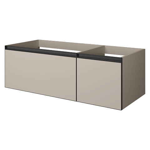 Armadi Art QUATRO 2 120см (80+40) тумба с подсв. внутри DAPHNE профиль ANTHRACITE 790-M2-120-D-A-LED