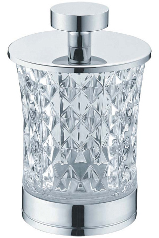 Стакан для ватных дисков Хром (комплект) Boheme 10216