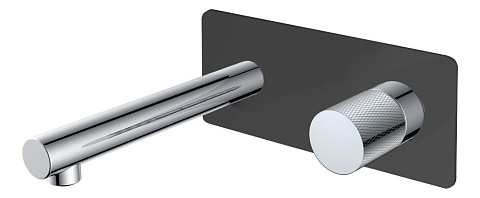 Смеситель Boheme STICK из стены BLACK TOUCH CHROME 125-BCR.2