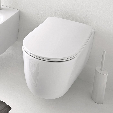 Унитаз безободковый подвесной Kerasan Nolita 531401, 55x35 см