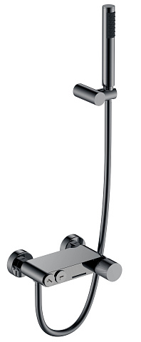Смеситель Boheme STICK для ванны Shine Gun Metall c ручкой TOUCH 123-SGM.2