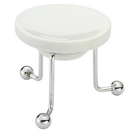 Cisal HUBER Croisette Мыльница настольная, цвет хром/керамика (акция на товар из наличия), 4028.01H.CR Акция