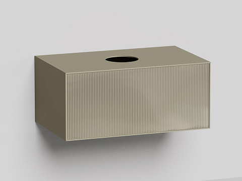 Подвесной модуль Salini Armonia 900x400 с вырезом под сифон 27A.1.900.400.12.1, эмаль, никель
