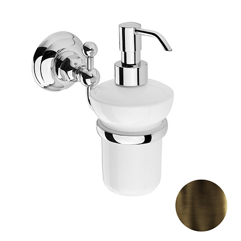 NICOLAZZI ACCESSORI CLASSICA Дозатор для жидкого мыла, подвесной, цвет Dark Bronze, 1489DB