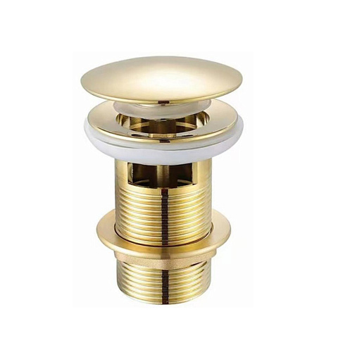 Донный клапан с переливом (золото) SantiLine SL-107
