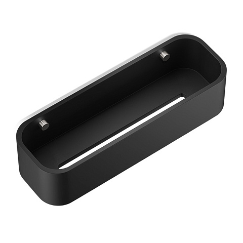 Decor Walther Black Stone DCT30 Душевая полочка 30x10см, подвесная, цвет: черный матовый / сталь матовая, 0973865